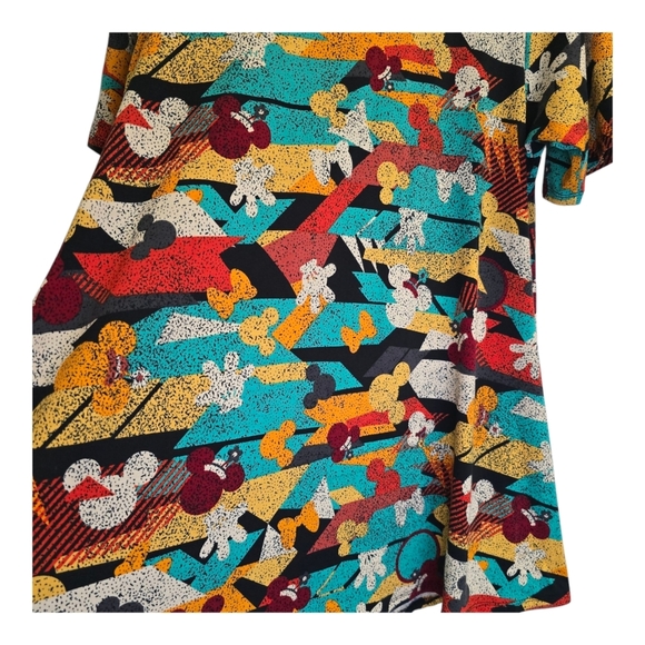 LuLaRoe Disney Mickey Mouse Top Size Large Multi Colored - Picture 2 of 10